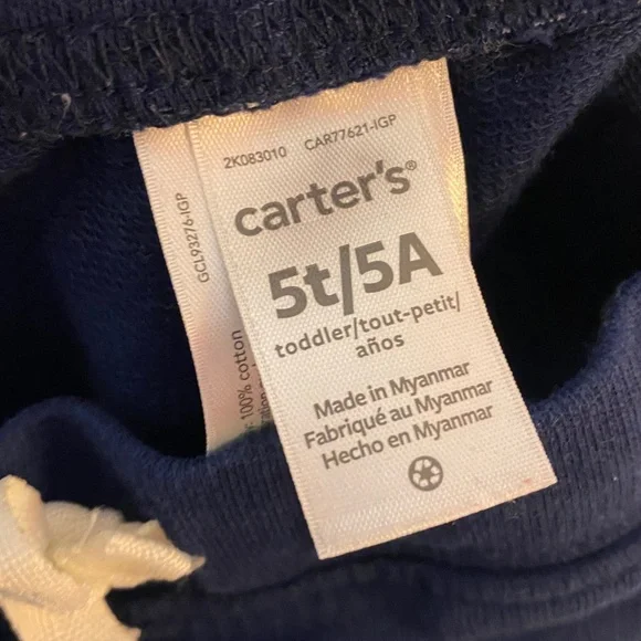 Girls Kids Carter's Cotton Play Shorts Comfy Sz 5T/5A, 922 - Picture 4 of 5